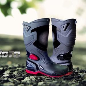 AP BOOTS MOTO 3 HITAM MERAH SEPATU BOOT TAHAN AIR