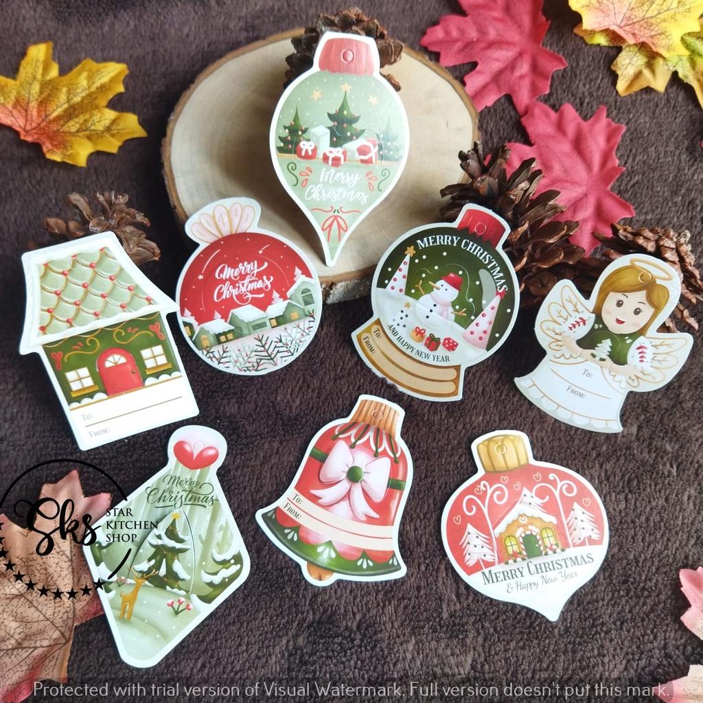

New Hangtag Natal / Hang tag box kue Natal 40pcs - HTK SC2