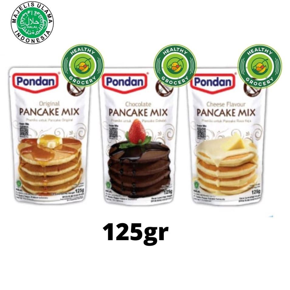 

code4k4Jy--PONDAN Pancake Mix Bahan Kue 125 gr Original / Keju / Coklat