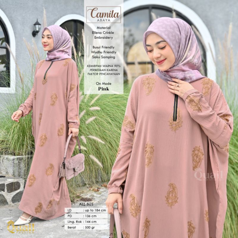 Camila Abaya Gamis Kaftan Dress Casual