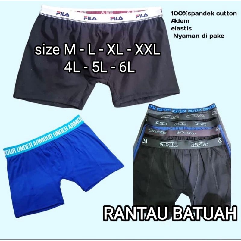 3PCS CELANA DALAM PRIA BIG SIZE 4L fit to 5L muat bb 100 kg +  BOXER JUMBO SEMPAK PRIA  SUPERJUMBO