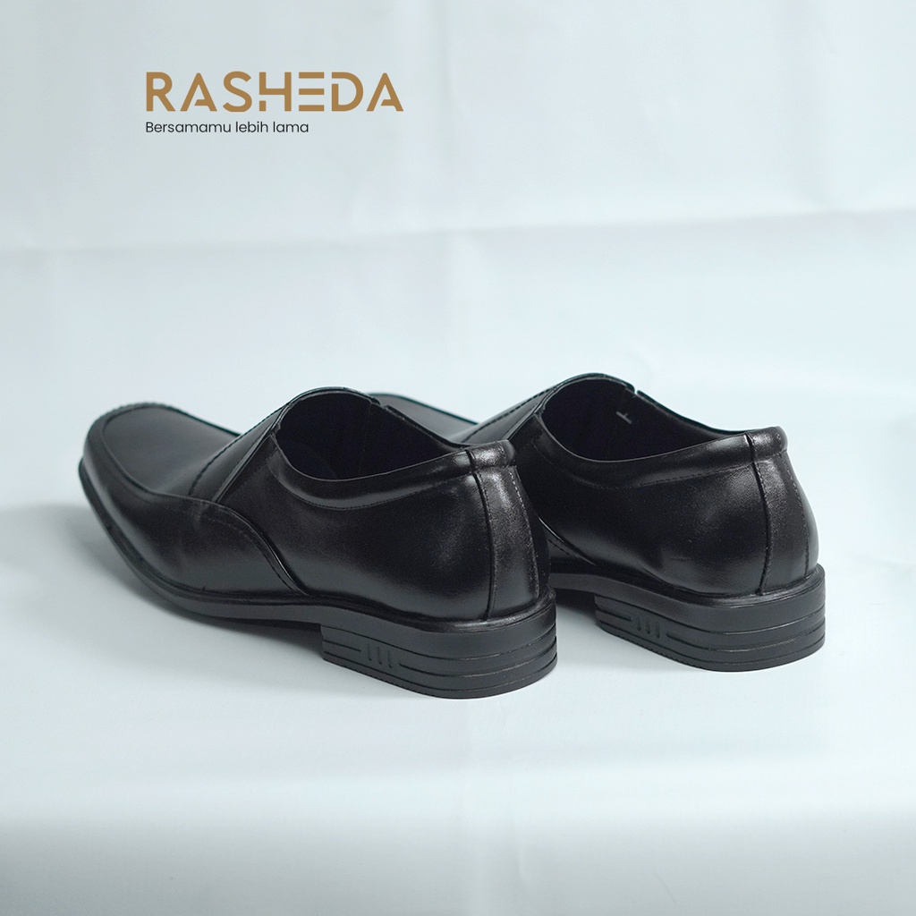 Sepatu Pantofel Pria Kulit Asli Rasheda K 02 Formal Shoes  Big Size