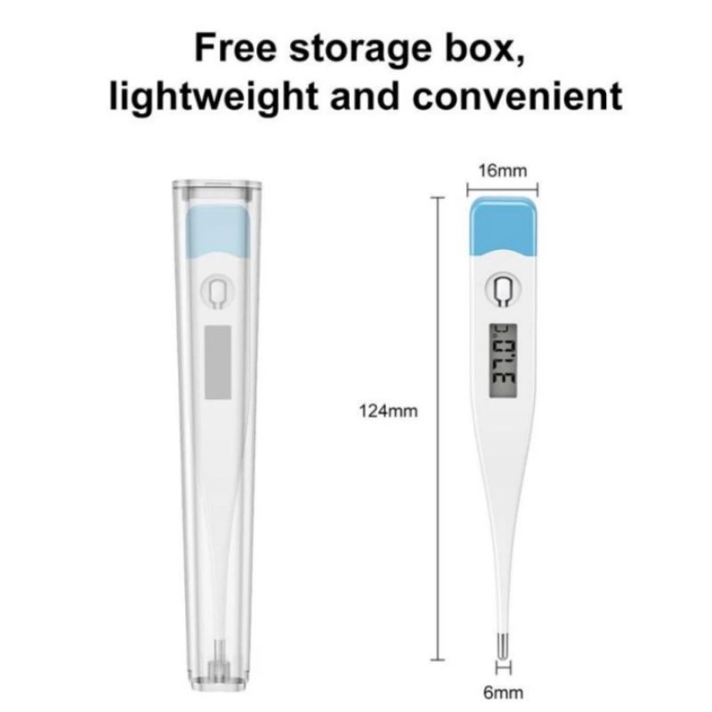 Thermometer Digital Bayi Termometer Anak Jepit Ketiak Oral Pengukur Suhu Badan Baby