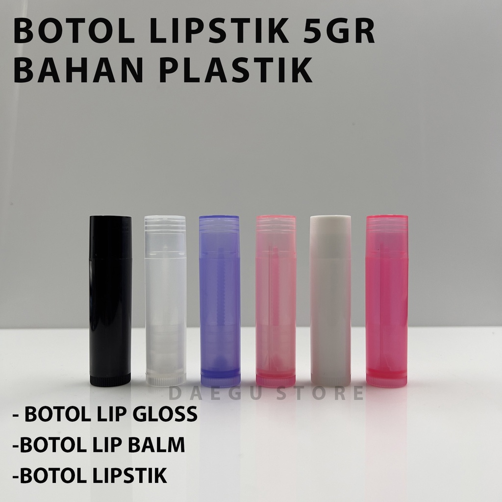 Botol Lip Gloss Botol Lip balm Botol Lipstik Tube Plastik 5 gr / 5gr Botol Plastik Kosmetik Kosong