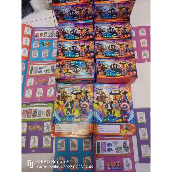 

HJK Setikar Koleksi 1 Bok Isi 200 Pics Naruto Doraemon