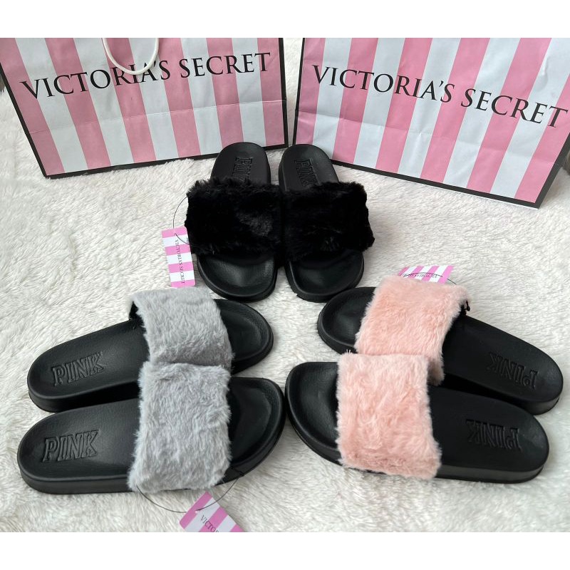 Furr sandals comfy dapat paperbag