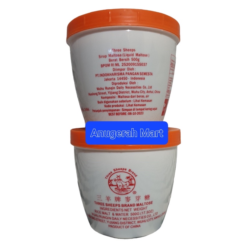 

Gula Beko / Syrup Maltosa Three Sheeps Brand Maltose 500gr