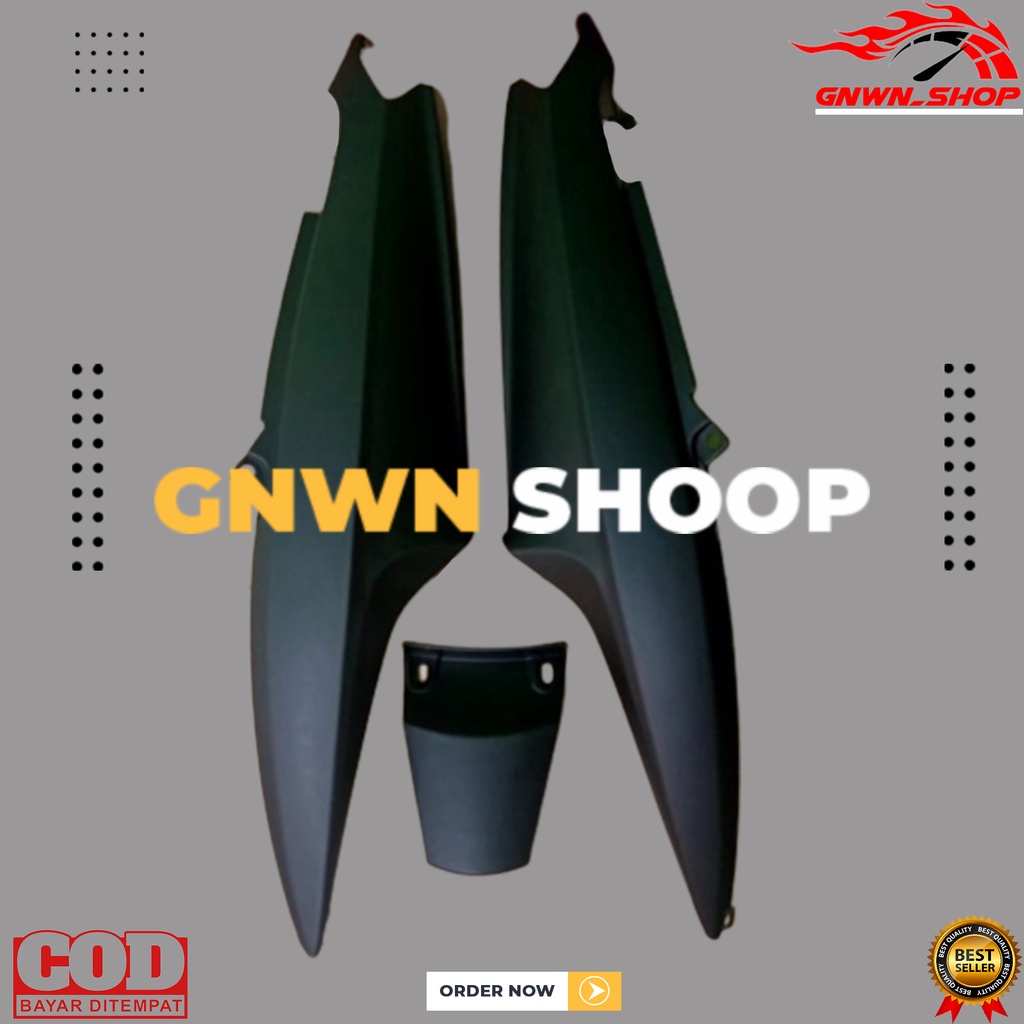 Cover body belakang yamaha mio sporty hitam doff