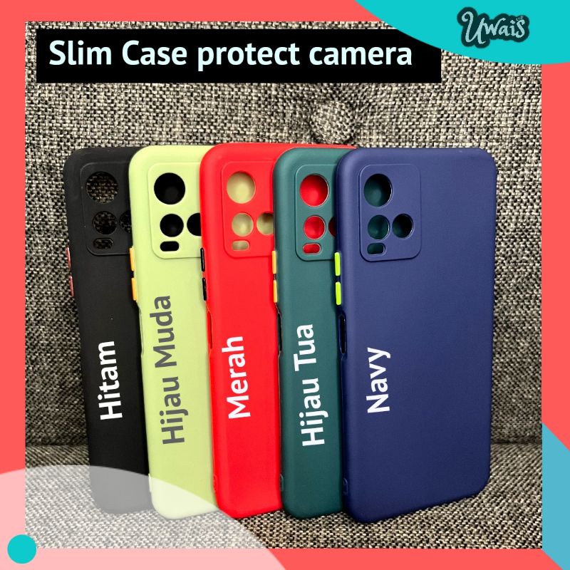 Slim Case doff silicon softcase tebal protect kamera vivo Y21 Y21s Y21t Y21a Y12 Y15 Y17 Y12s Y20s Y20 Y30 Y50 Y30i Y50i Y71 Y15s Y01 Y53 Y91 Y93 Y95 V20 V20se