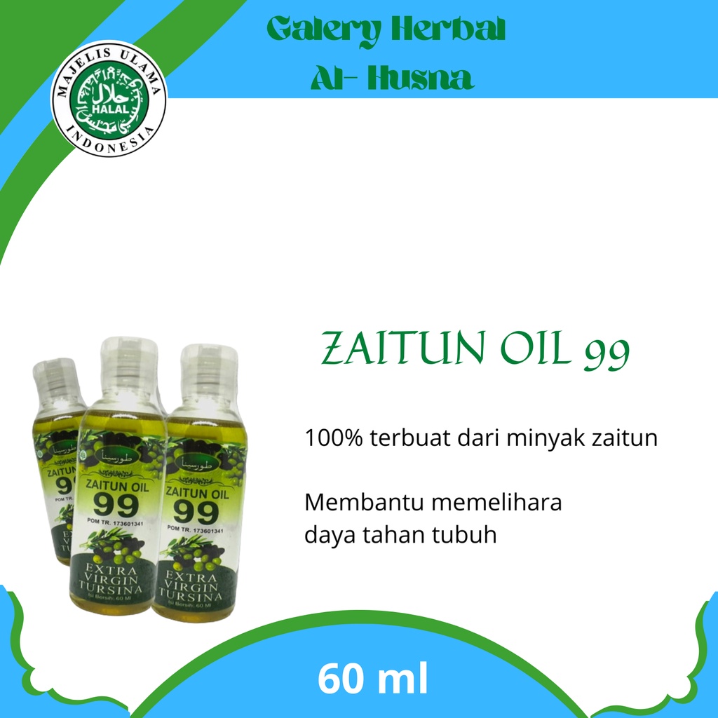Minyak Zaitun Oil 99 Kharisma Ekstra Virgin Tursina
