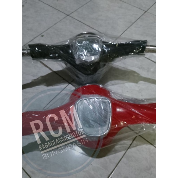 setir kepala batok c70+Speedo  merah dan hitam