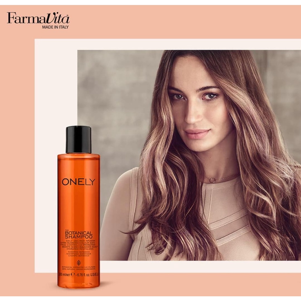 ONELY BY FARMAVITA THE BOTANICAL SHAMPOO ITALIAN PRODUCT BPOM