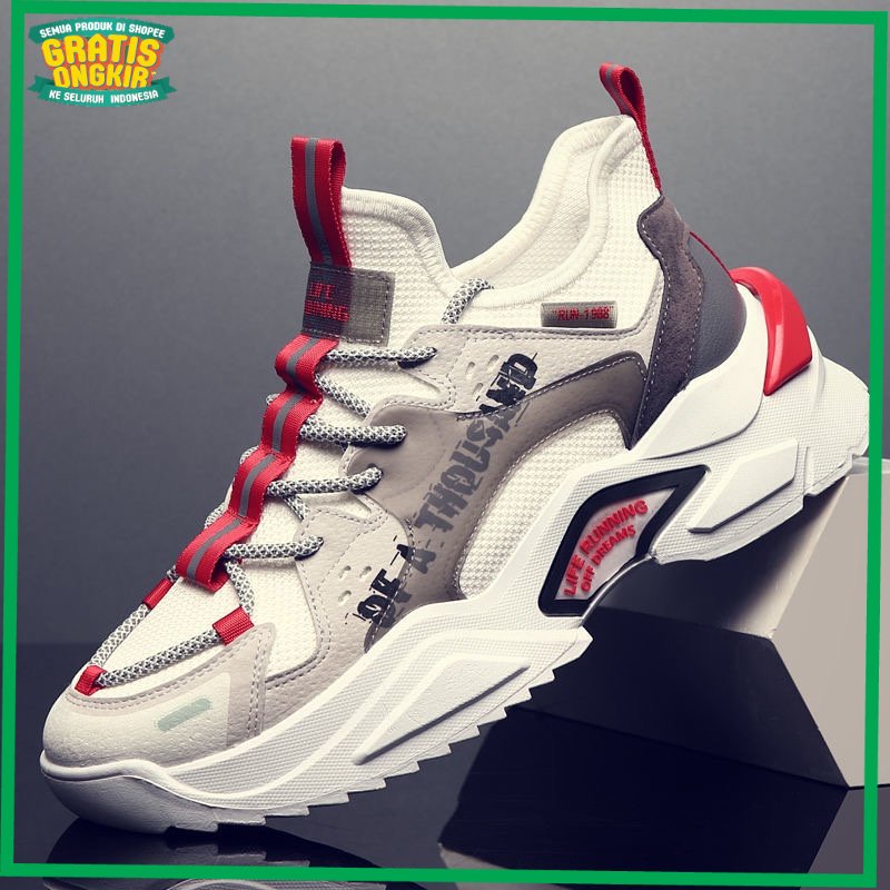 UKURAN SIZE 37 38 39 40 41 42 43 44 45 /PANARYBODY Sepatu Sneakers Pria Fashion Keren Cool Sepatu Ke