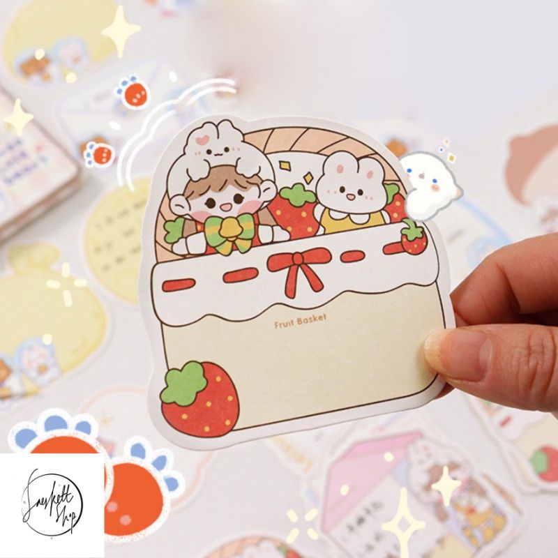 

Kertas Memo Pad Chibi dan Bear Lucu Anti Lengket