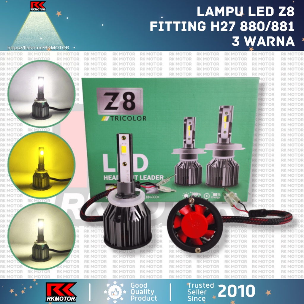 Lampu Foglamp Mobil KIA Led Tiga Warna Sportage Picanto H27 880 881