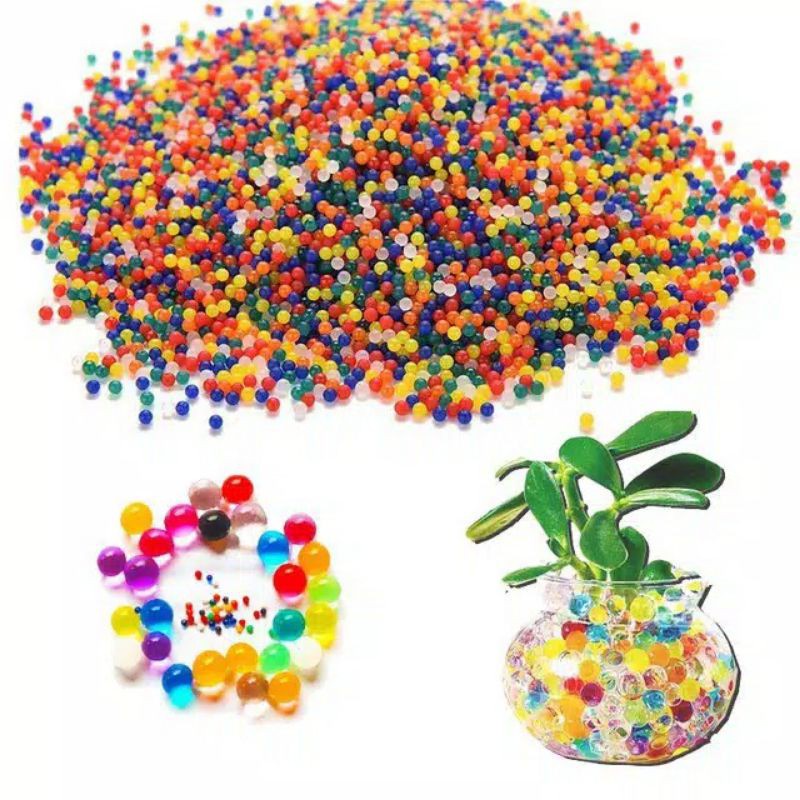 Hydrogel/ Hidrogel Water Beads/ Media Tanam/ Mutiara/ Mainan anak-anak/ Mainan Sensori Anak