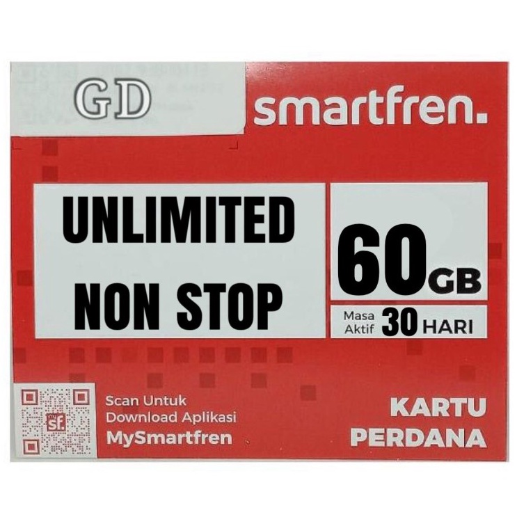 Perdana SMARTFREN Unlimited Nonstop 60GB