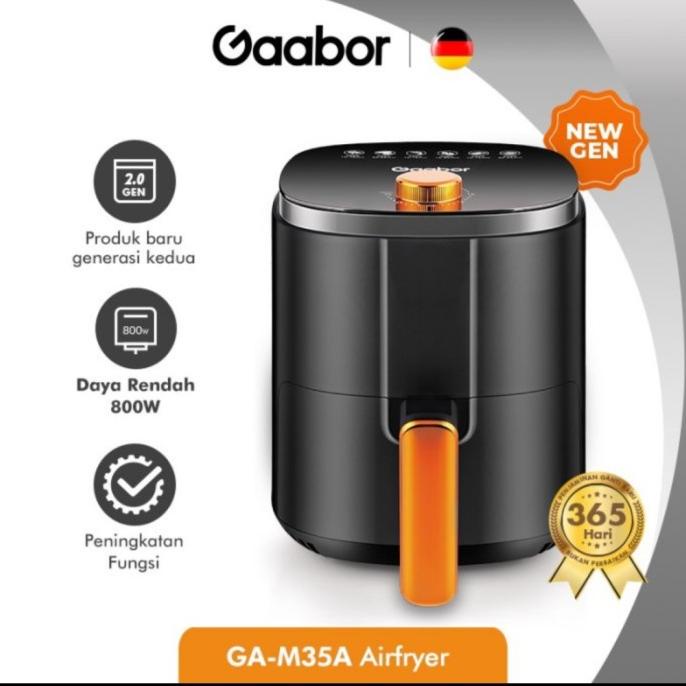 BAYAR DITEMPAT GAABOR Air Fryer Airfyer Low Watt 3,5 Liter Tanpa Minyak Anti Lengket /PERALATAN MASA