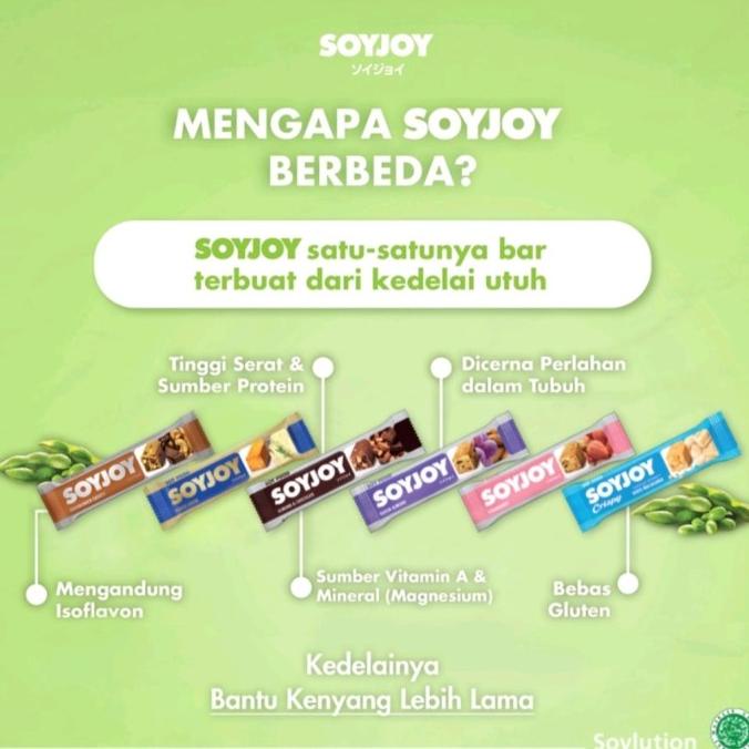 

Soyjoy Snack Bar Kedelai Mochachoco Cashew Isi 1 Box 12 Bar Terlaris