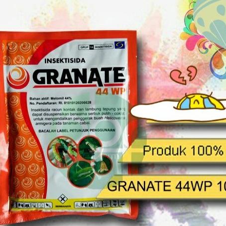 Ready stock] Granate 44 WP Metomil 44 % Insektisida Spektrum Luas 100 gr