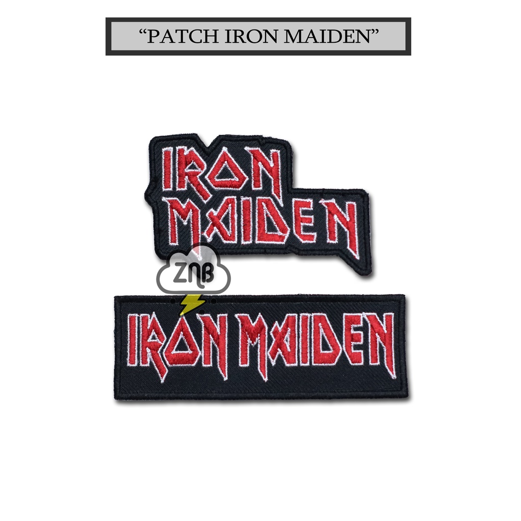 PATCH BORDIR MUSIK PATCH IRON MAIDEN EMBLEM ASESORIES OUTFIT/FASHION