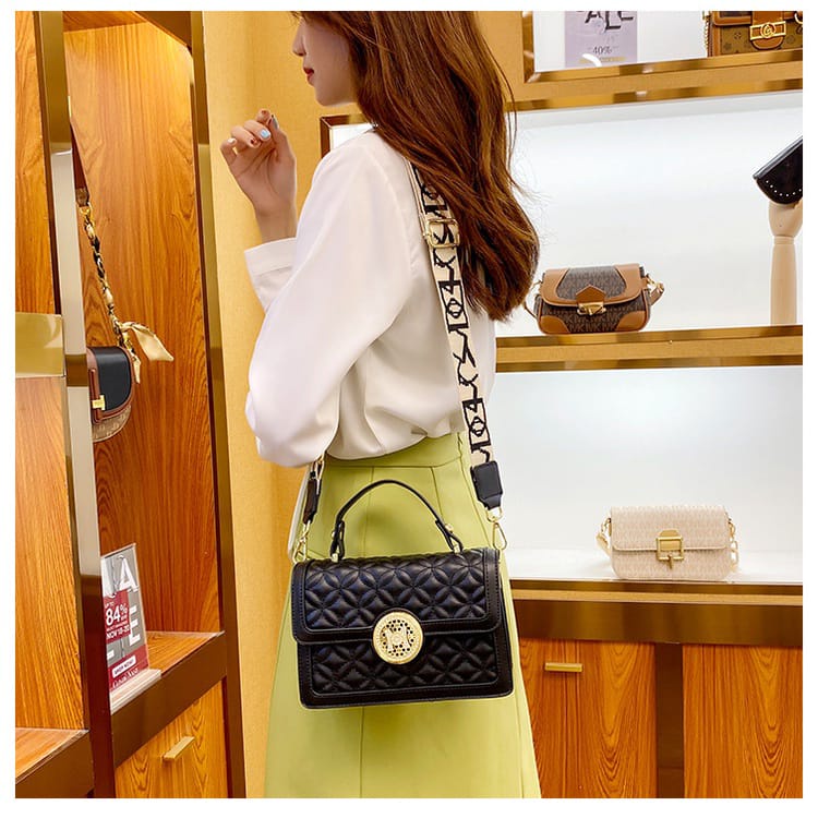 TAS SELEMPANG KOREA FASHION STYLE SERI 283 M PUTAR PREMIUM