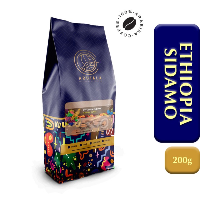 

ARUTALA Kopi Ethiopia Sidamo Arabica 200 gram