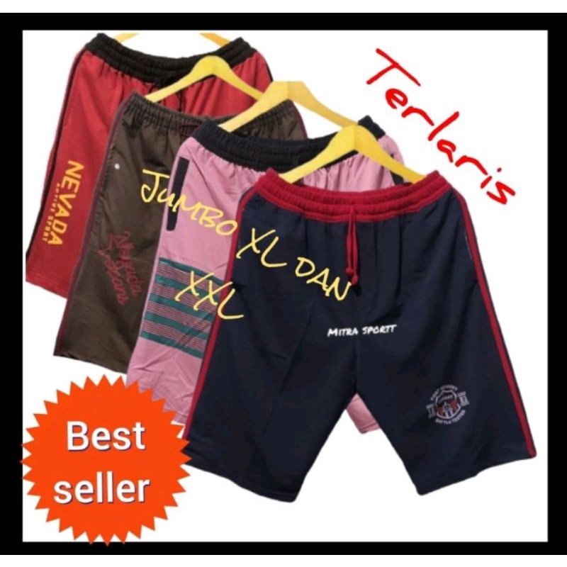 mitra sport .. ( akun asli ) ..celana pendek  kolor  dewasa  khusus jumbo untuk pria dan wanita