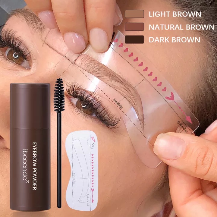 Eyebrow powder stamp - bedak stempel cetakan alis instan waterproof