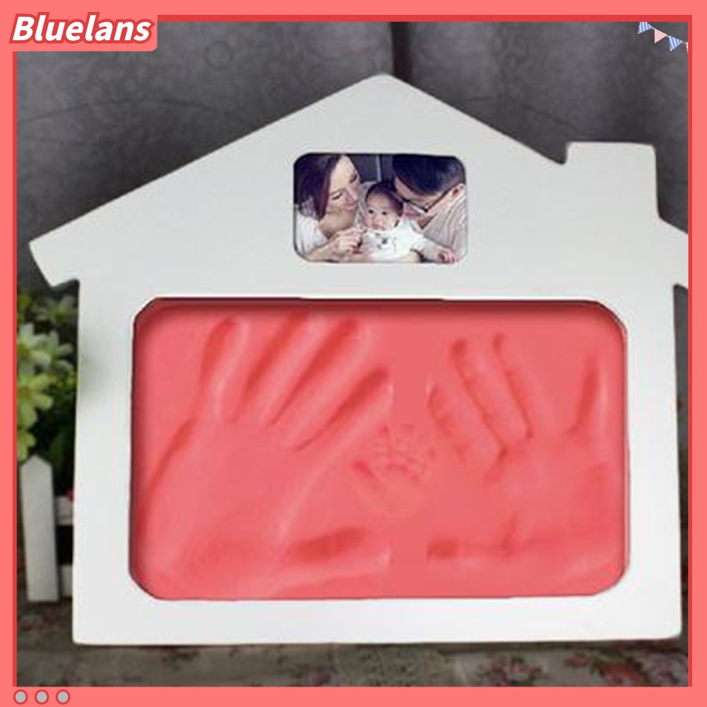 Bluelans Clay Air Dry Lembut Untuk Mencetak Jejak Kaki / Tangan Bayi