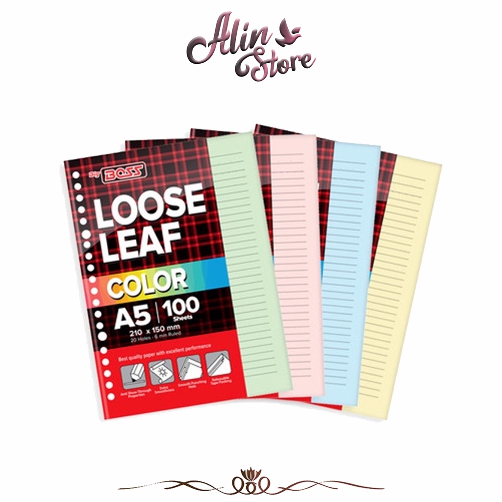 

Big Boss - Loose Leaf A5 isi 100 Warna / Rainbow Bergaris