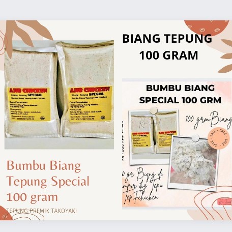 

Tepung Bumbu Premik Biang Fried Chicken SPECIAL 1 ONS, Biang Tepung Ayam BT SPECIAL 100gr
