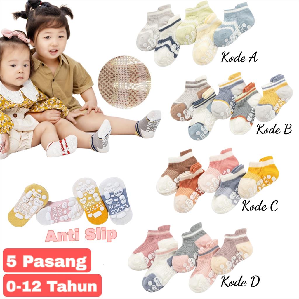 JM0023 Kaos Kaki Anak No Slip Kode A, B, C, D