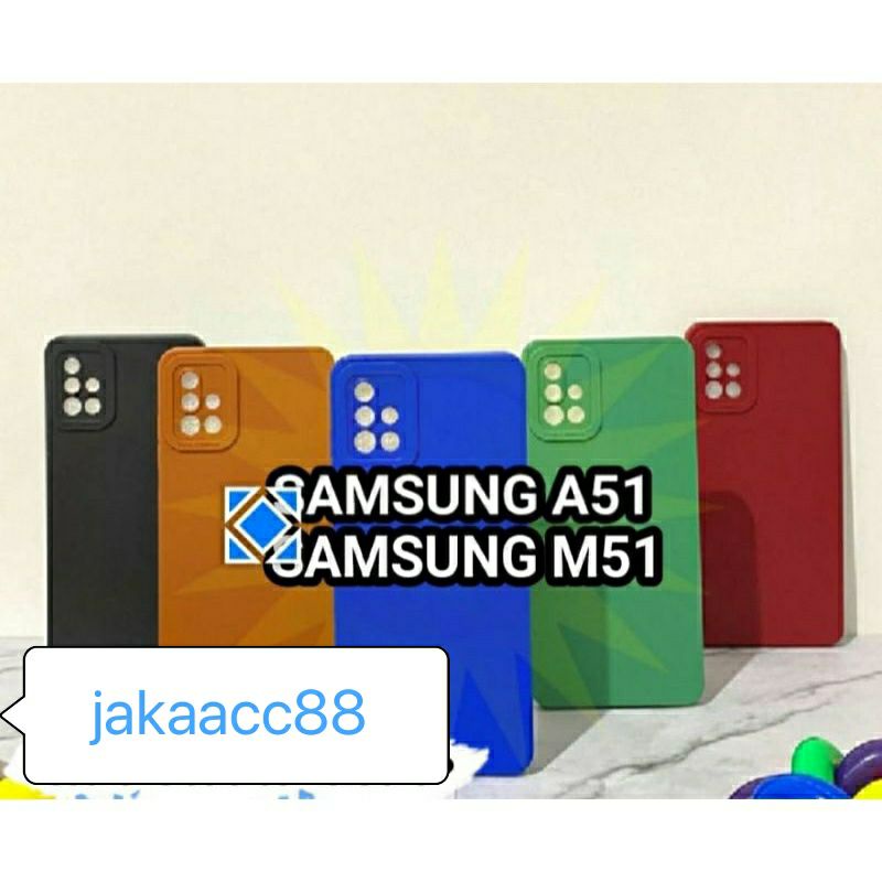 SOFTCASE SLIKON MACARON CASING HP SAMSUNG A51/M51