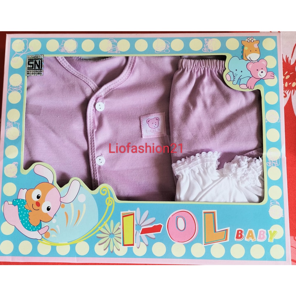 Kado Baju Bayi Set IOL Biru Muda-Baby Set Iol Murah-Baby Gify Set IOL