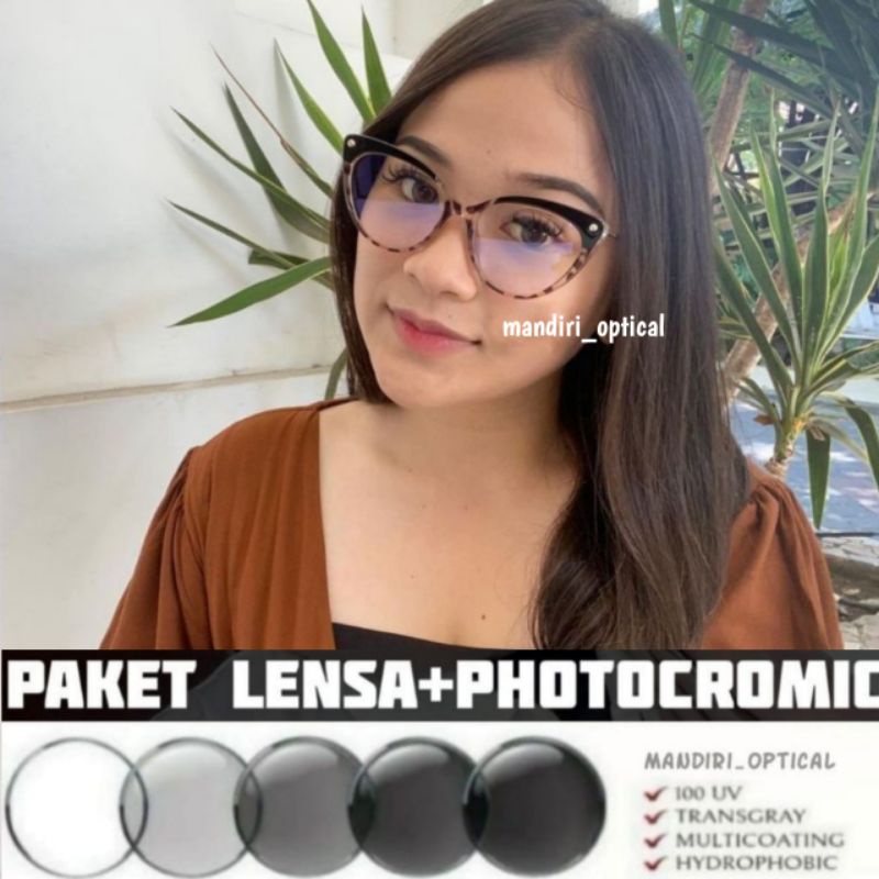frame kacamata wanita | kacamata minus photocromic anti radiasi