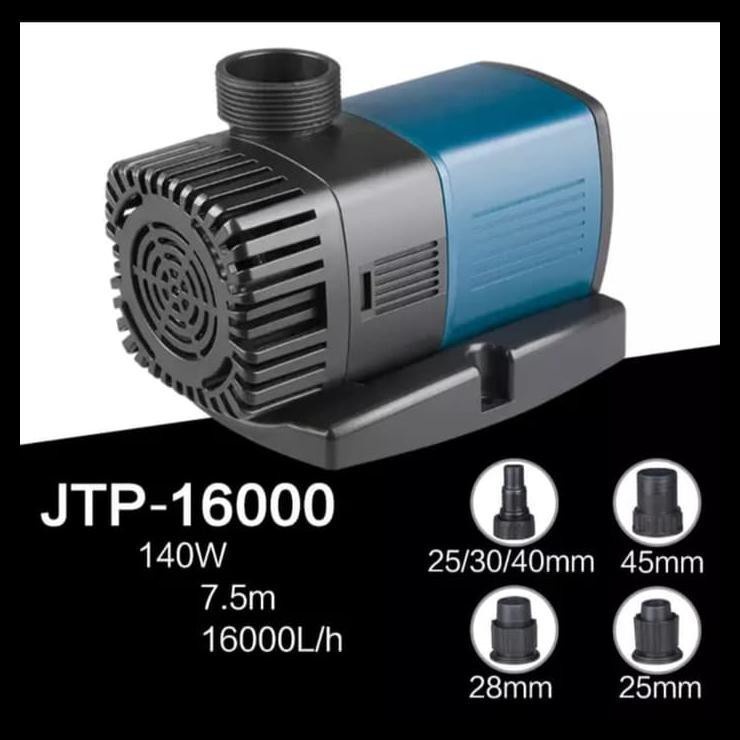 Sunsun JTP 16000 Low Watt Hemat Listrik Pompa Air Celup Kolam Ikan Koi Hidroponik Submersible Water Pump