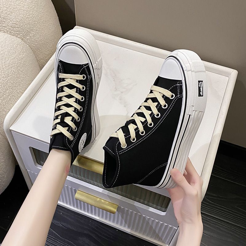 SN2223 - Sepatu Sneaker High Waist Fashion Wanita