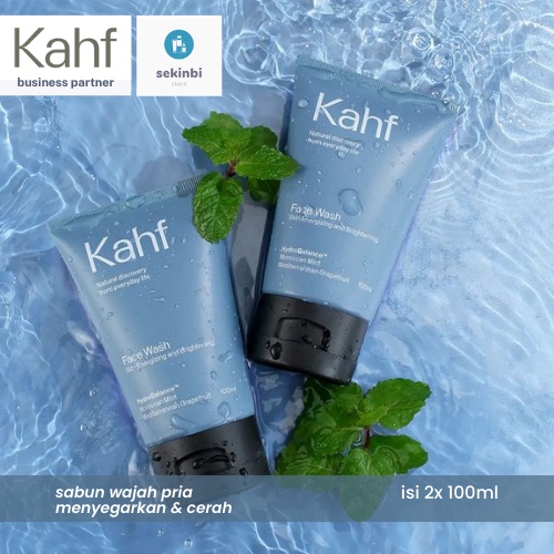 Jual Kahf Sabun Pembersih Wajah Pria Mencerahkan Kahf Skin Energizing Brightening Face