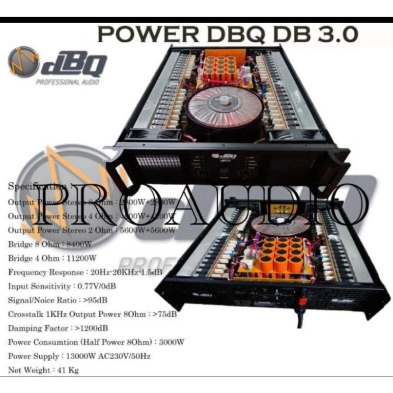 Power DBQ 2 Channel DB 3.0 DB3.0 2800 Watt ORIGINAL DBQ 1 THN GARANSI