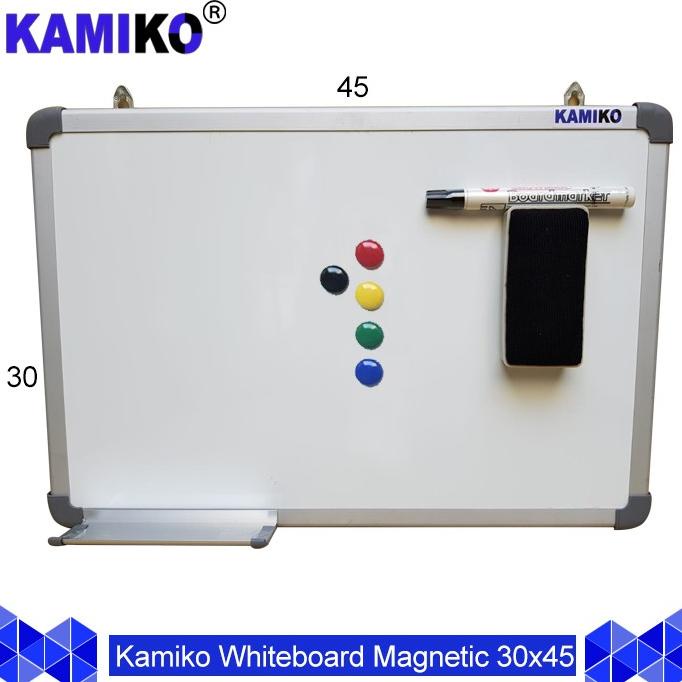 

[COD] Whiteboard Kamiko 30 x 45 cm Gantung - Spidol Hitam - Magnet - Hapusan SPECIAL Kode 92