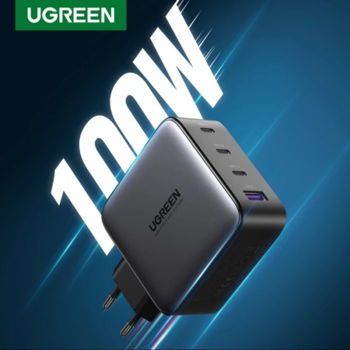 Ugreen Charger Gan 100W/65W - Wall Charger Fast Ugreen Gan Pd Qc Fcp
