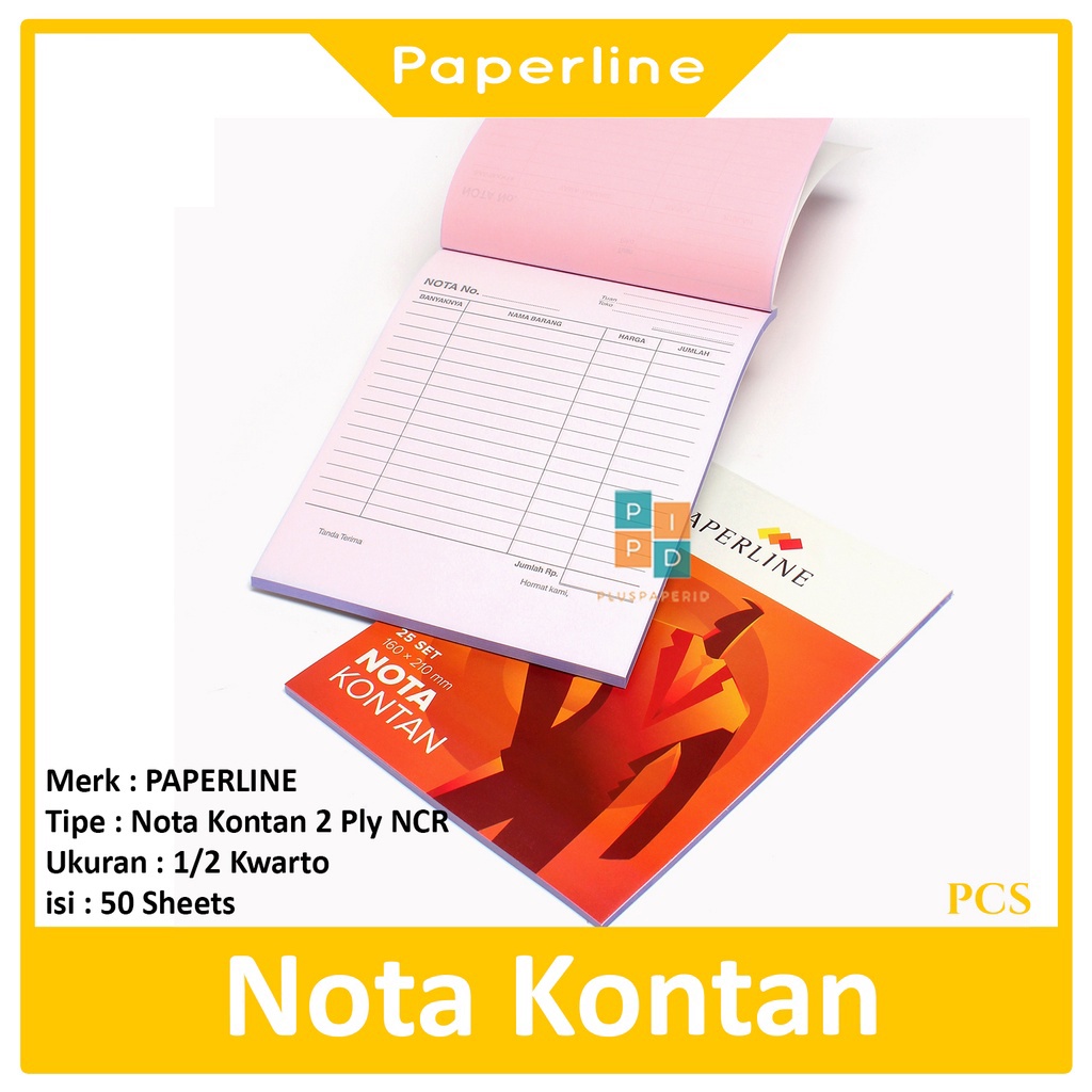 

PAPERLINE - Buku Nota Kontan 2 Ply Kecil - Pcs