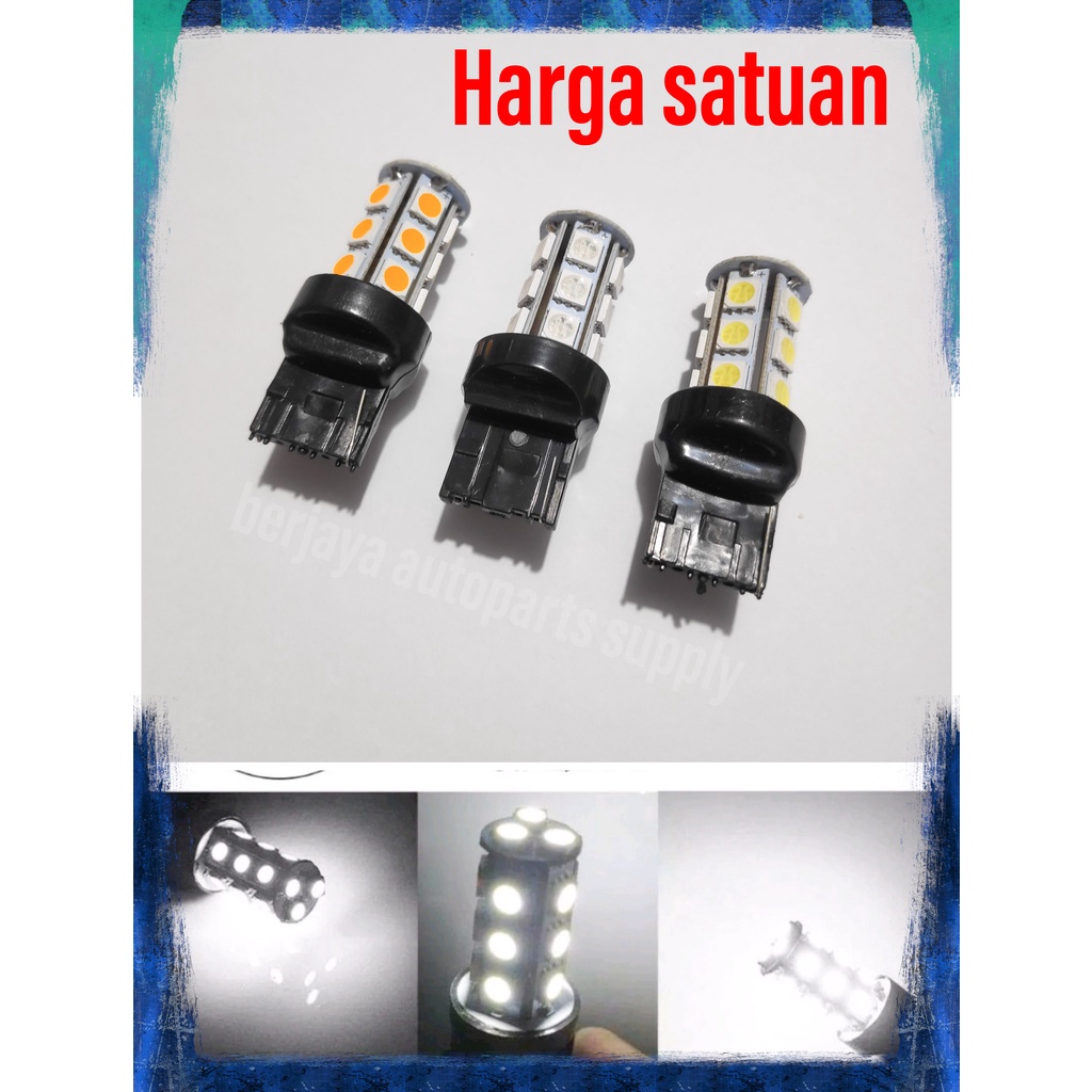 LAMPU SEN MUNDUR T20 KAKI 1 12V 18 LED NYALA DIAM