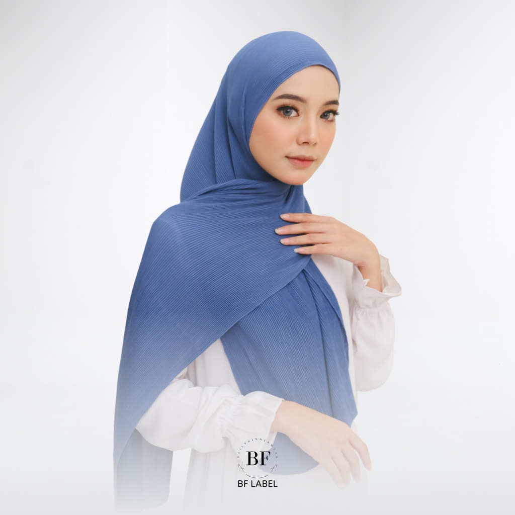 BF Label - Pashmina Plisket Full Premium Ceruty Babydoll Murah