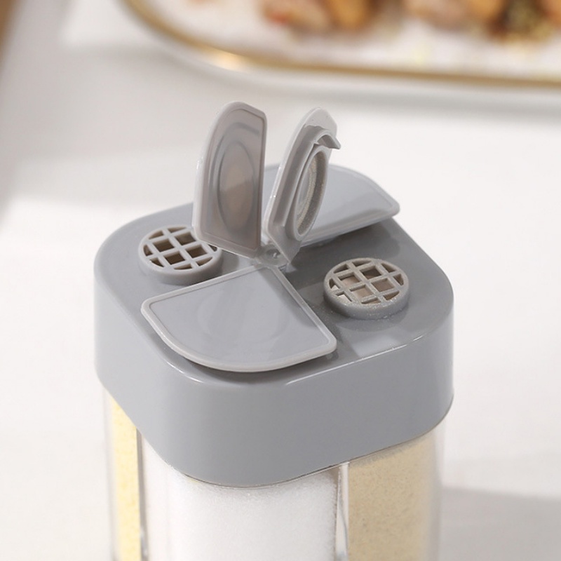 Toples Penyimpanan Bumbu Dapur 4 Grid Untuk Perlengkapan Memasak