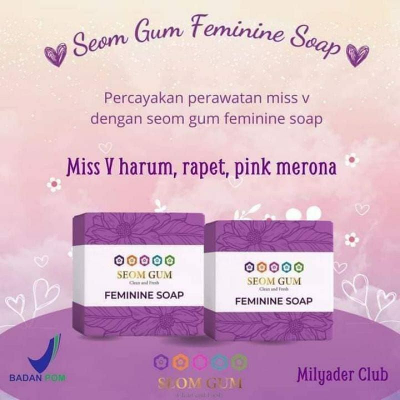Sabun Miss V Feminine Soap Pemutih Kewanitaan Seom Gum COD Toko Medan Murah
