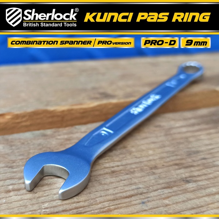 Kunci Pas Ring (Pro-D Series) uk. 9 mm Original Sherlock (1 Pcs)