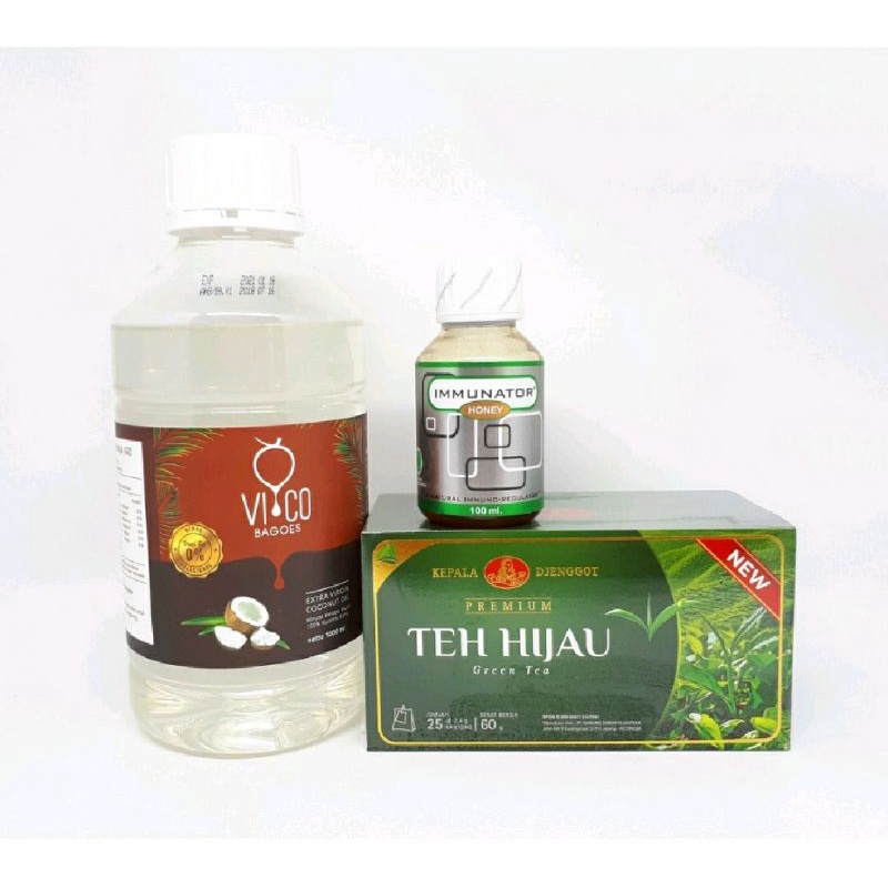 Paket Murah Diet Keto Immunator+Vico Bagoes+Teh Hijau