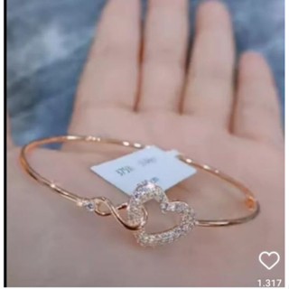 Image of GELANG TANGAN TITANIUM MOTIF LOVE ANTI KARAT/LUNTUR